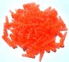 100 19mm Acrylic Dragonfly Bodies - Fluorescent Orange